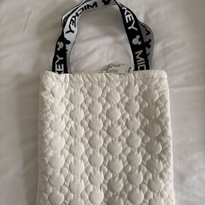 Disney White Quilted Tote Bag